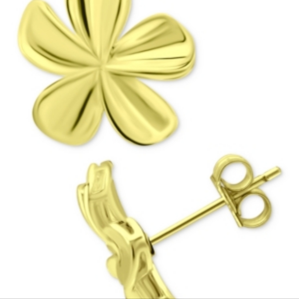 Giani Bernini Flower Stud Earrings - Picture 4 of 4